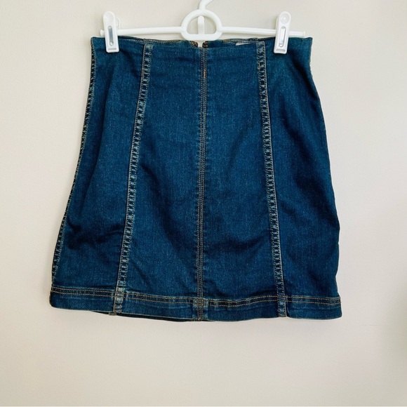 Free People Modern Femme Denim Mini Skirt - Picture 4 of 7